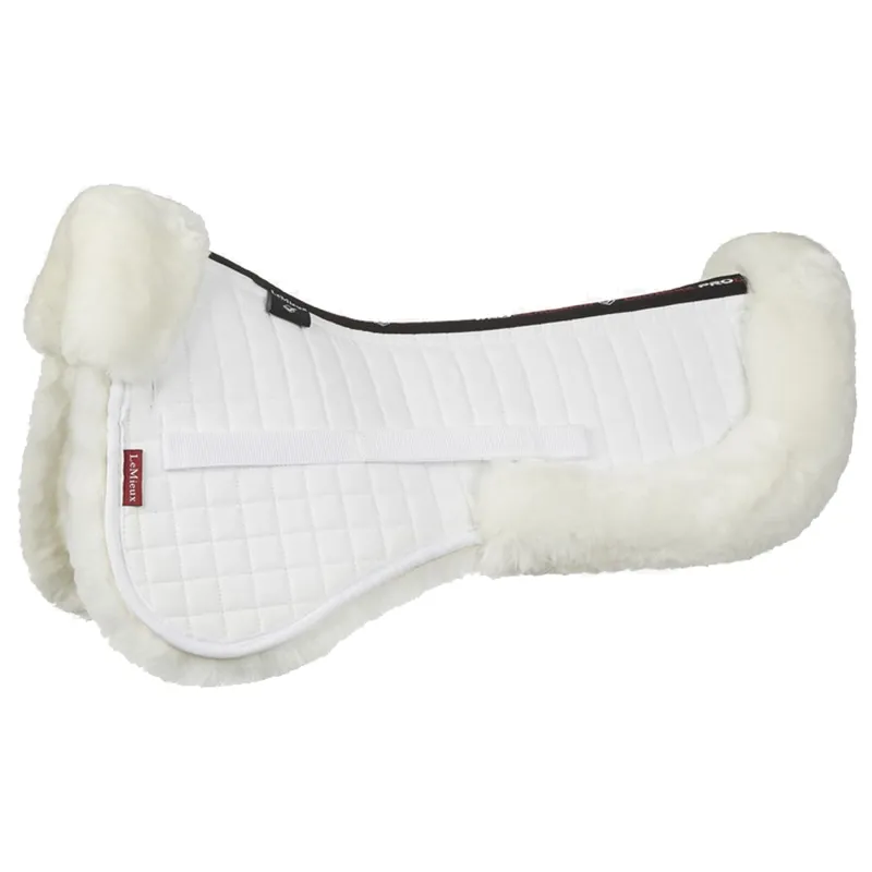 LeMieux Merino+ Dressage Half Pad - White
